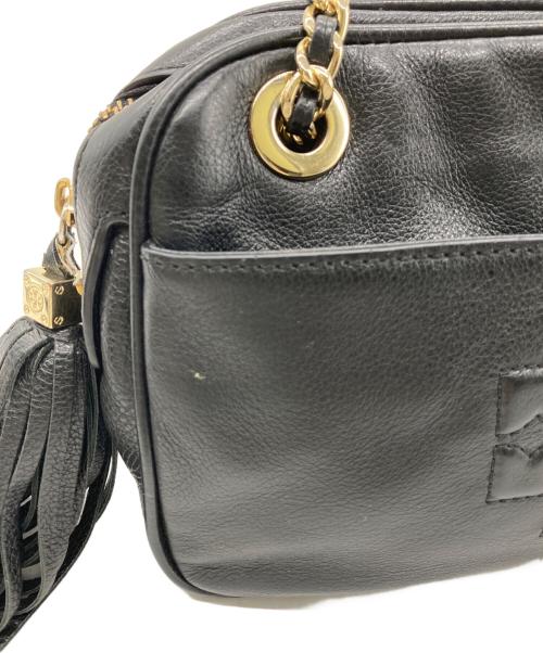 TORY BURCH（トリーバーチ）TORY BURCH (トリーバーチ) チェーンショルダーバッグ ブラックの古着・服飾アイテム