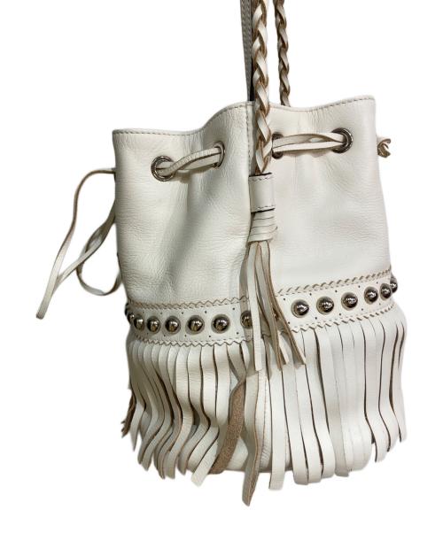 J&M DAVIDSON（ジェイ＆エム デヴィッドソン）J&M DAVIDSON (ジェイ＆エム デヴィッドソン) ショルダー M CARNIVAL ホワイトの古着・服飾アイテム