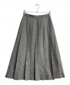 ebureエブール）の古着「ウールタックマキシスカート　3010500118」｜グレー