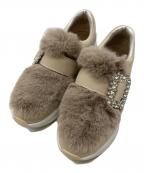 +diana tokyoプラスダイアナ）の古着「エコファー スリッポン」｜ブラウン