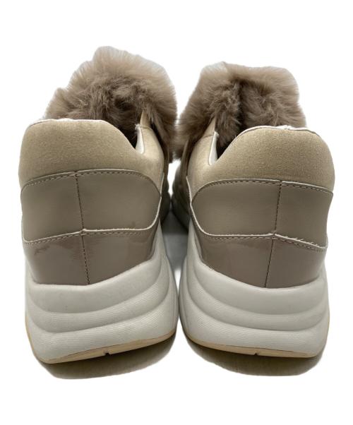 +diana tokyo（プラスダイアナ）+diana tokyo (プラスダイアナ) エコファー スリッポン ブラウン サイズ:23.5cmの古着・服飾アイテム