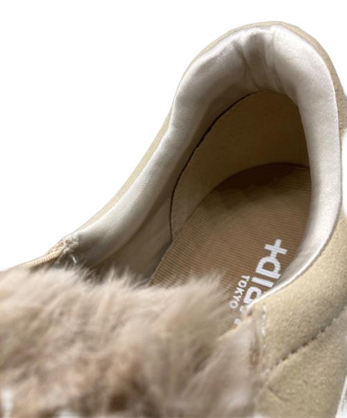 +diana tokyo（プラスダイアナ）+diana tokyo (プラスダイアナ) エコファー スリッポン ブラウン サイズ:23.5cmの古着・服飾アイテム