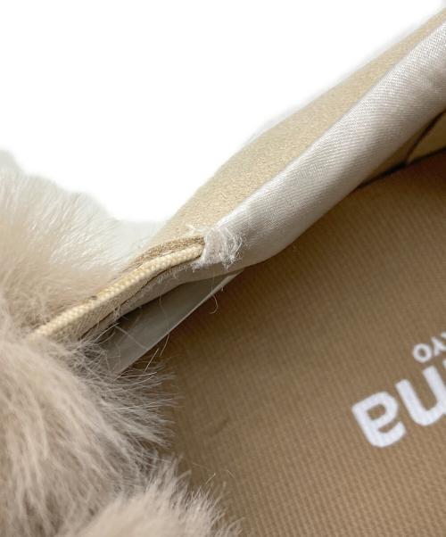 +diana tokyo（プラスダイアナ）+diana tokyo (プラスダイアナ) エコファー スリッポン ブラウン サイズ:23.5cmの古着・服飾アイテム