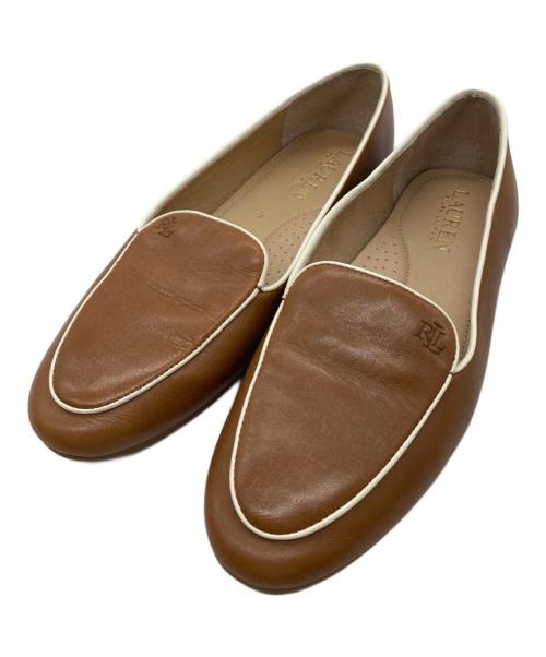 LAUREN RALPH LAUREN（ローレンラルフローレン）LAUREN RALPH LAUREN (ローレンラルフローレン) フラットシューズ　ALISE II ブラウン サイズ:US6.5の古着・服飾アイテム
