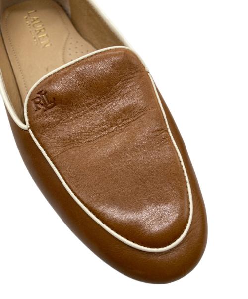 LAUREN RALPH LAUREN（ローレンラルフローレン）LAUREN RALPH LAUREN (ローレンラルフローレン) フラットシューズ　ALISE II ブラウン サイズ:US6.5の古着・服飾アイテム