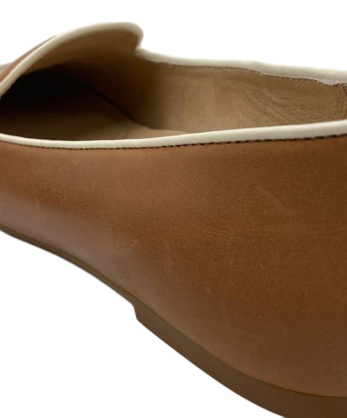 LAUREN RALPH LAUREN（ローレンラルフローレン）LAUREN RALPH LAUREN (ローレンラルフローレン) フラットシューズ　ALISE II ブラウン サイズ:US6.5の古着・服飾アイテム