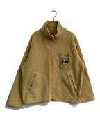 HUMAN MADEヒューマンメイド）の古着「ボアフリースジャケット」｜ベージュ