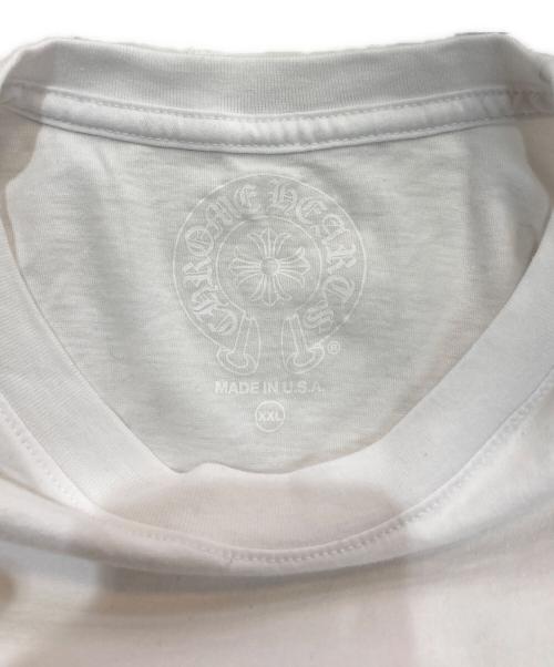 CHROME HEARTS（クロムハーツ）CHROME HEARTS (クロムハーツ) フローラルクロス ホースシュー ロングスリーブTシャツ USA製 　408129112 ホワイト サイズ:XXLの古着・服飾アイテム