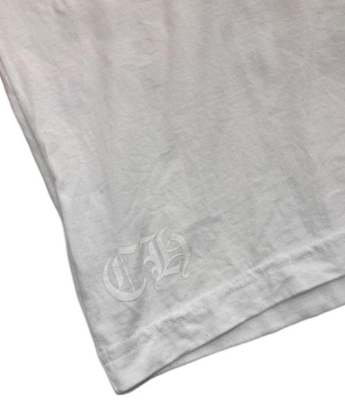 CHROME HEARTS（クロムハーツ）CHROME HEARTS (クロムハーツ) フローラルクロス ホースシュー ロングスリーブTシャツ USA製 　408129112 ホワイト サイズ:XXLの古着・服飾アイテム