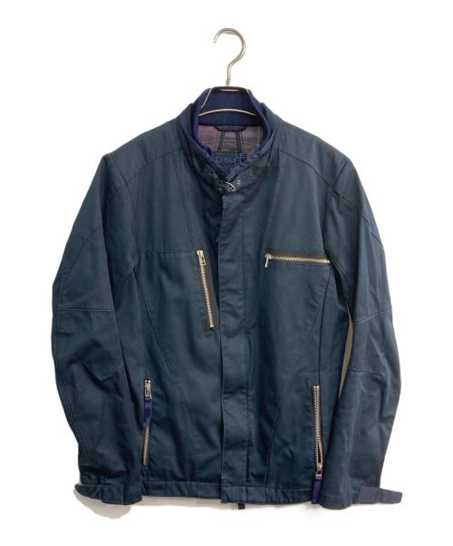 MARITHE+FRANCOIS GIRBAUD（マリテフランソワジルボー）MARITHE+FRANCOIS GIRBAUD (マリテフランソワジルボー) ライダースジャケット　CI-4851 ネイビー サイズ:Mの古着・服飾アイテム