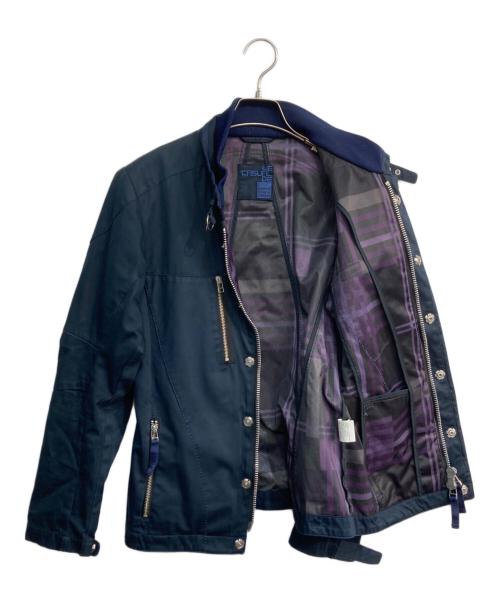 MARITHE+FRANCOIS GIRBAUD（マリテフランソワジルボー）MARITHE+FRANCOIS GIRBAUD (マリテフランソワジルボー) ライダースジャケット　CI-4851 ネイビー サイズ:Mの古着・服飾アイテム