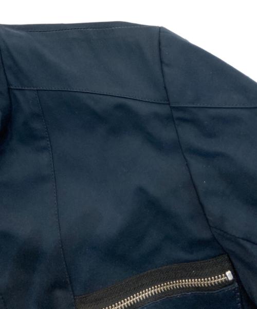 MARITHE+FRANCOIS GIRBAUD（マリテフランソワジルボー）MARITHE+FRANCOIS GIRBAUD (マリテフランソワジルボー) ライダースジャケット　CI-4851 ネイビー サイズ:Mの古着・服飾アイテム