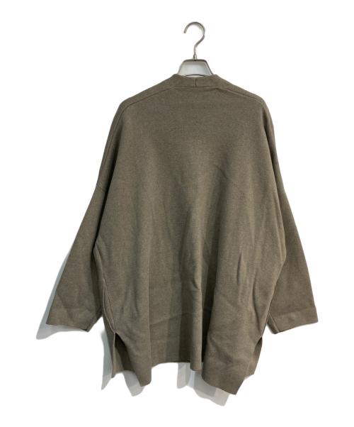 GALERIE VIE（ギャルリーヴィー）GALERIE VIE (ギャルリーヴィー) コットンシルク ノーカラーコート　23-08-11-08132 ブラウン サイズ:36の古着・服飾アイテム