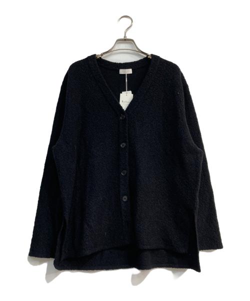 BALLSEY（ボールジィ）BALLSEY (ボールジィ) エクストラファインウールブークレー Vネックカーディガン ブラック サイズ:S 未使用品の古着・服飾アイテム