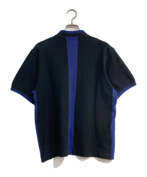 FRED PERRY（フレッドペリー）FRED PERRY (フレッドペリー) COMME des GARCONS SHIRT (コムデギャルソンシャツ) ポロシャツ　W14312 ブラック×ブルー サイズ:Sの古着・服飾アイテム