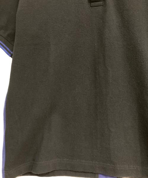 FRED PERRY（フレッドペリー）FRED PERRY (フレッドペリー) COMME des GARCONS SHIRT (コムデギャルソンシャツ) ポロシャツ　W14312 ブラック×ブルー サイズ:Sの古着・服飾アイテム