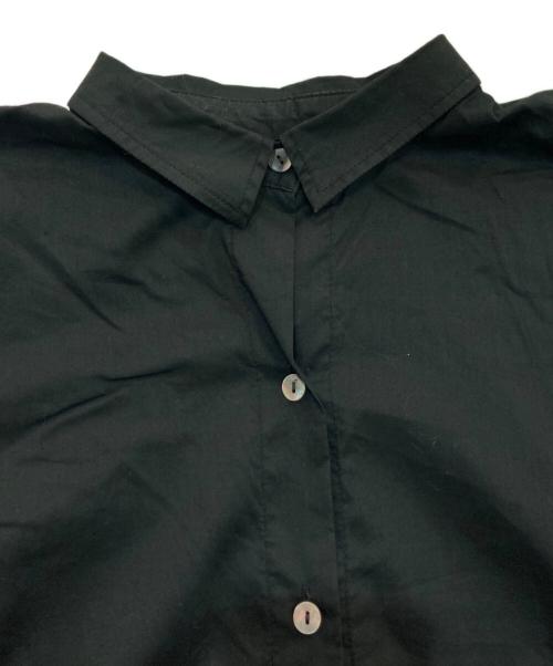 mizuiro-ind（ミズイロインド）mizuiro-ind (ミズイロインド) シャツワンピース ブラック サイズ:Freeの古着・服飾アイテム