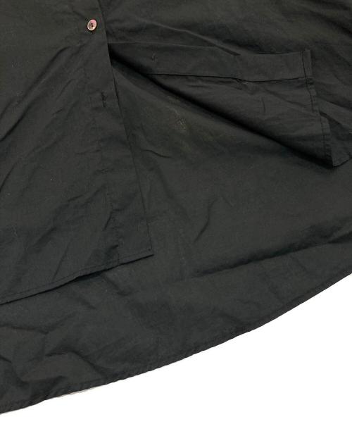 mizuiro-ind（ミズイロインド）mizuiro-ind (ミズイロインド) シャツワンピース ブラック サイズ:Freeの古着・服飾アイテム