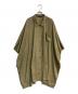 mizuiro-ind（ミズイロインド）の古着「ドレープシャツワンピース」｜カーキ