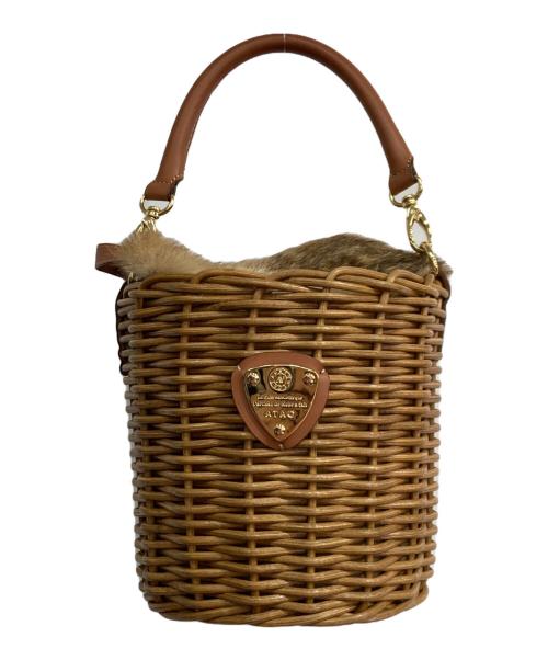 ATAO（アタオ）ATAO (アタオ) BREEZEカゴバッグ ブラウンの古着・服飾アイテム