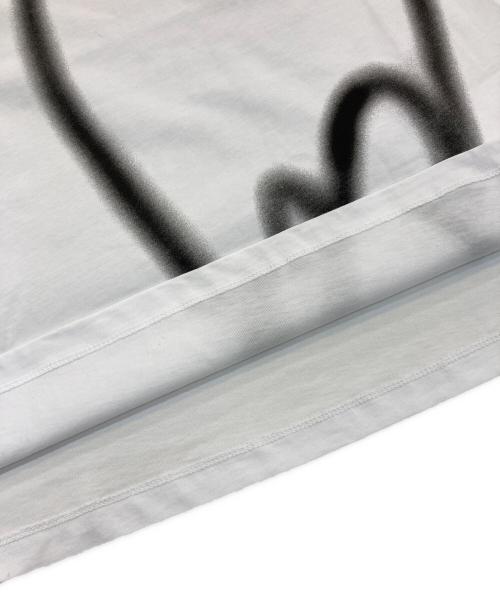 SPORT MAX（スポーツマックス）SPORT MAX (スポーツマックス) ハートプリントTシャツ ホワイト サイズ:M 未使用品の古着・服飾アイテム