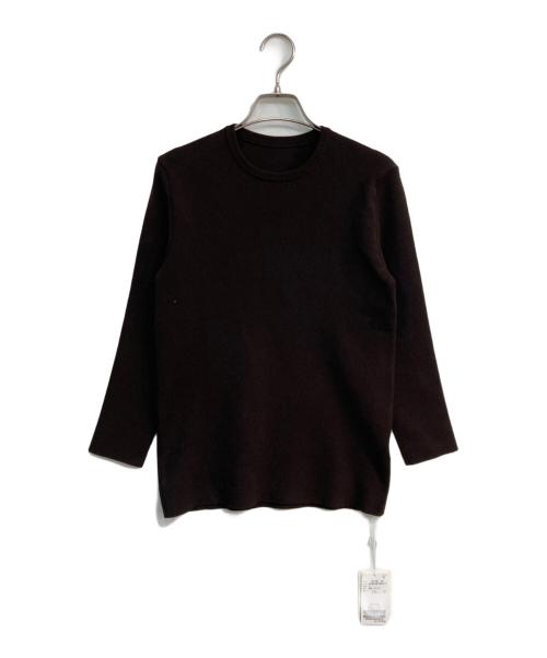 MUSE de Deuxieme Classe（ミューズ ドゥーズィエム クラス）MUSE de Deuxieme Classe (ミューズ ドゥーズィエム クラス) WONDER RIB クルーネック　23080500425030 ブラウン サイズ:Free 未使用品の古着・服飾アイテム