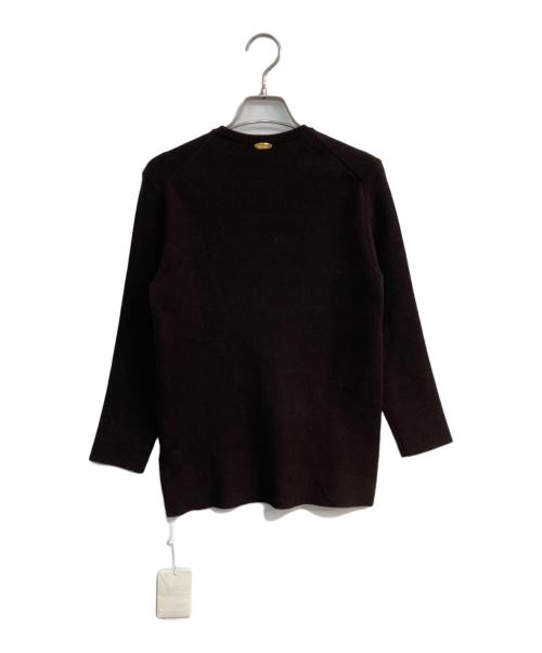 MUSE de Deuxieme Classe（ミューズ ドゥーズィエム クラス）MUSE de Deuxieme Classe (ミューズ ドゥーズィエム クラス) WONDER RIB クルーネック　23080500425030 ブラウン サイズ:Free 未使用品の古着・服飾アイテム