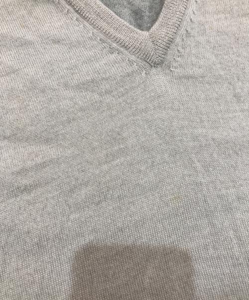 MARTIN MARGIELA（マルタン・マルジェラ）Martin Margiela (マルタン・マルジェラ) Docking V neck Knit ベージュ サイズ:Freeの古着・服飾アイテム