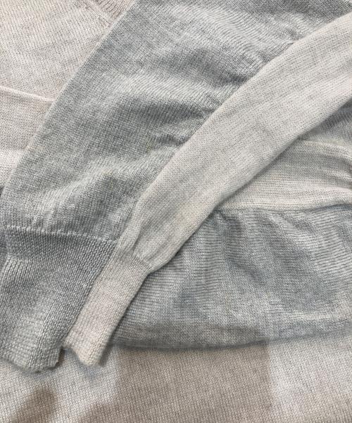 MARTIN MARGIELA（マルタン・マルジェラ）Martin Margiela (マルタン・マルジェラ) Docking V neck Knit ベージュ サイズ:Freeの古着・服飾アイテム