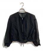 ANAYIアナイ）の古着「コットンボイルシアーブルゾン」｜ブラック