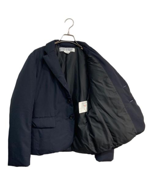 COMME des GARCONS COMME des GARCONS（コムデギャルソン コムデギャルソン）COMME des GARCONS COMME des GARCONS (コムデギャルソン コムデギャルソン) ダウンテーラードダウンジャケット  AD2019 19AW コムコム 　RD-J502 ネイビー サイズ:Lの古着・服飾アイテム
