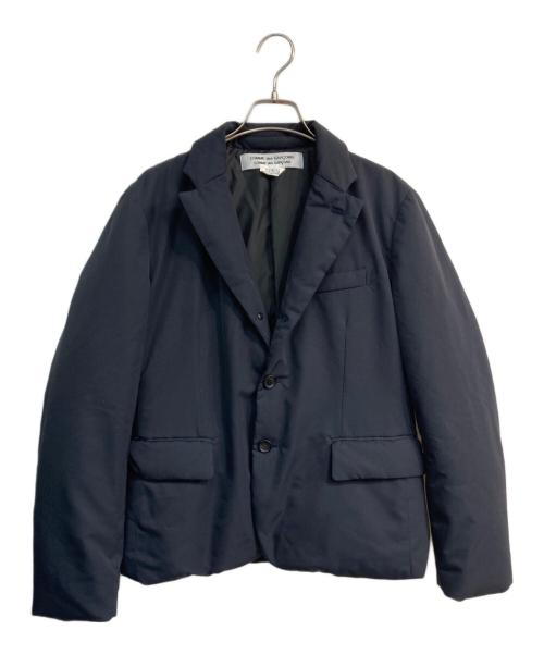 COMME des GARCONS COMME des GARCONS（コムデギャルソン コムデギャルソン）COMME des GARCONS COMME des GARCONS (コムデギャルソン コムデギャルソン) ダウンテーラードダウンジャケット  AD2019 19AW コムコム 　RD-J502 ネイビー サイズ:Lの古着・服飾アイテム