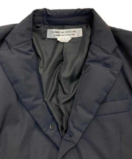 COMME des GARCONS COMME des GARCONS（コムデギャルソン コムデギャルソン）COMME des GARCONS COMME des GARCONS (コムデギャルソン コムデギャルソン) ダウンテーラードダウンジャケット  AD2019 19AW コムコム 　RD-J502 ネイビー サイズ:Lの古着・服飾アイテム