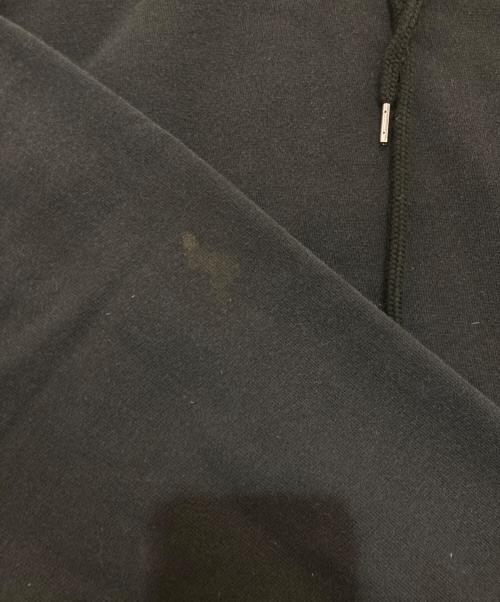 Maison MIHARA YASUHIRO（メゾン ミハラ ヤスヒロ）Maison MIHARA YASUHIRO (メゾン ミハラ ヤスヒロ) Distressed Hoodie　汚れ加工　A10HD591 ブラック×レッド サイズ:46の古着・服飾アイテム