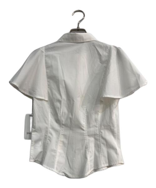 Snidel（スナイデル）Snidel (スナイデル) タイ付きブラウス ホワイト ホワイト サイズ:Freeの古着・服飾アイテム
