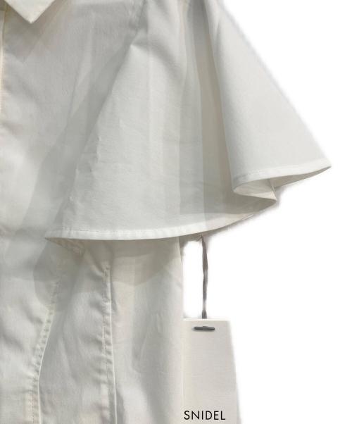 Snidel（スナイデル）Snidel (スナイデル) タイ付きブラウス ホワイト ホワイト サイズ:Freeの古着・服飾アイテム