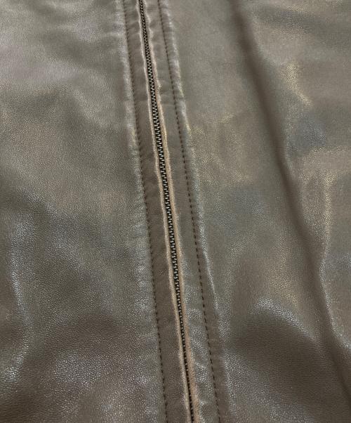 POLO RALPH LAUREN（ポロ・ラルフローレン）POLO RALPH LAUREN (ポロ・ラルフローレン) ラムレザースウィングトップジャケット ブラウン サイズ:Sの古着・服飾アイテム