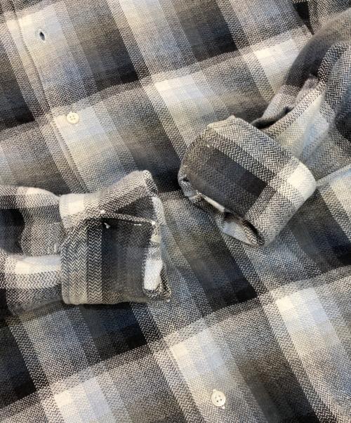NOMA t.d.（ノーマティーディー）NOMA t.d. (ノーマティーディー) Flannel Plaid Shirt　N38-ID03 グレー サイズ:34の古着・服飾アイテム