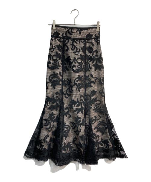Snidel（スナイデル）Snidel (スナイデル) レースアップマーメイドスカート ブラック 未使用品の古着・服飾アイテム