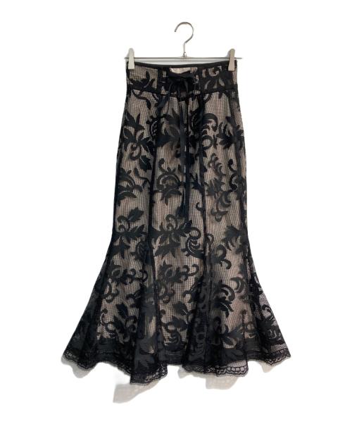 Snidel（スナイデル）Snidel (スナイデル) レースアップマーメイドスカート ブラック 未使用品の古着・服飾アイテム