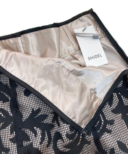 Snidel（スナイデル）Snidel (スナイデル) レースアップマーメイドスカート ブラック 未使用品の古着・服飾アイテム