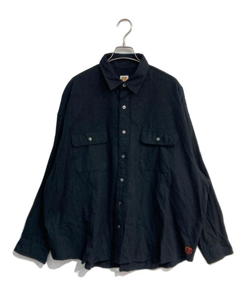 SEESEE（シーシー）SEESEE (シーシー) フランネルシャツ ブラック サイズ:XXXXLの古着・服飾アイテム