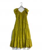 LANVIN en Bleuランバンオンブルー）の古着「リネンワンピース　3056303」｜イエロー