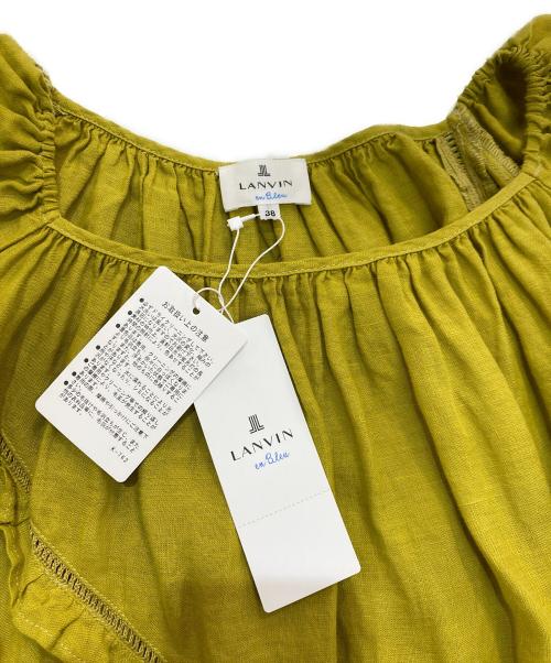 LANVIN en Bleu（ランバンオンブルー）LANVIN en Bleu (ランバンオンブルー) リネンワンピース　3056303 イエロー サイズ:M 未使用品の古着・服飾アイテム