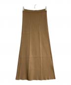 BABYLONEバビロン）の古着「ニットスカート　2420010609」｜ベージュ