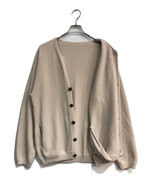 crepuscule（クレプスキュール）crepuscule (クレプスキュール) Moss Stitch Cardigan　1803-002 ベージュ サイズ:2の古着・服飾アイテム