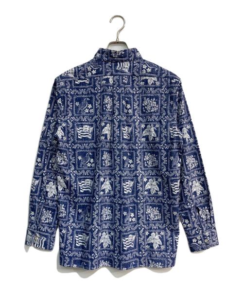 reyn spooner（レイン スプナー）reyn spooner (レイン スプナー) 総柄シャツ ブルー サイズ:Sの古着・服飾アイテム