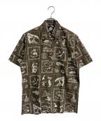 reyn spoonerレイン スプナー）の古着「アロハシャツ」｜ブラウン