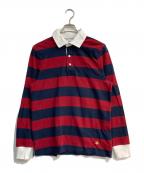 BROOKS BROTHERSブルックスブラザーズ）の古着「ラガーシャツ　100192541」｜レッド×ネイビー