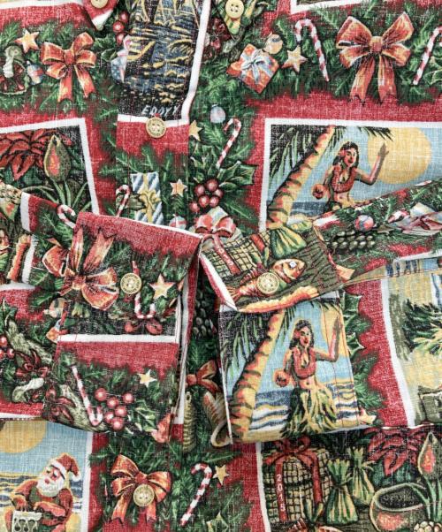 MELE KALIKIMAKA（メレカリキマカ）MELE KALIKIMAKA (メレカリキマカ) reyn spooner (レイン スプナー) 総柄シャツ レッド サイズ:Sの古着・服飾アイテム